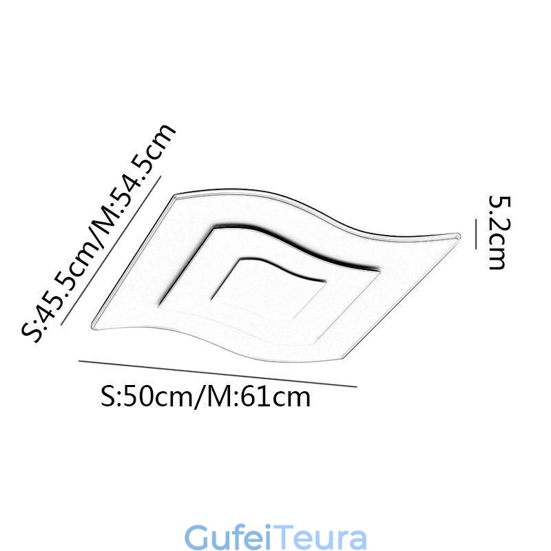 תאורת תקרה מודרנית מרובעת אקרילית שטוחה