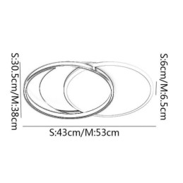 Creative Ceiling Light עגול מנורת תקרה