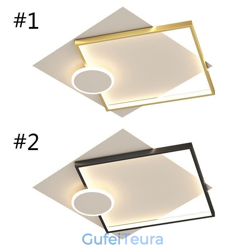 מנורת תקרה מודרנית מרובעת גיאומטרית אקרילית