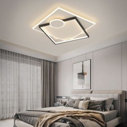 מנורת תקרה מודרנית מרובעת גיאומטרית אקרילית