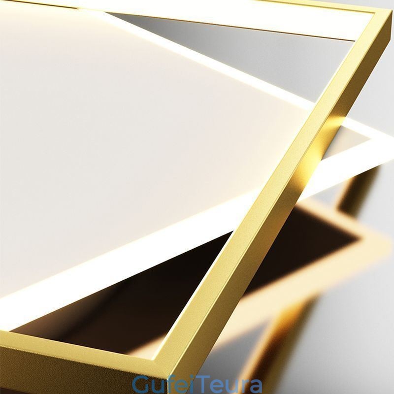 מנורת תקרה מודרנית מרובעת גיאומטרית אקרילית