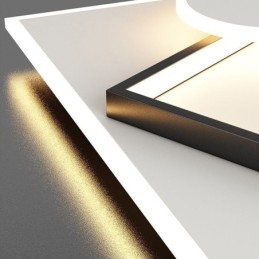 מנורת תקרה מודרנית מרובעת גיאומטרית אקרילית