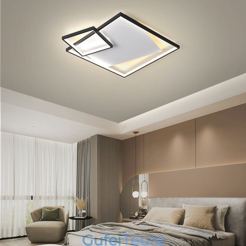 מנורת תקרה מודרנית מרובעת גופי תאורה חכמים פנימיים