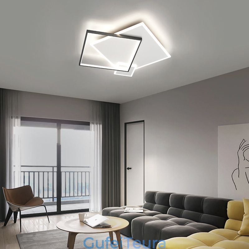 תאורת תקרה מודרנית אור תקרה מרובע גיאומטרי