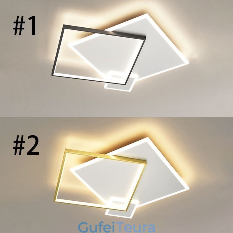 תאורת תקרה מודרנית אור תקרה מרובע גיאומטרי