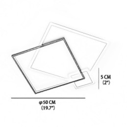 תאורת תקרה מודרנית אור תקרה מרובע גיאומטרי