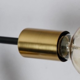 גוף תאורה מודרני תקרה נברשת וינטג' שחורה