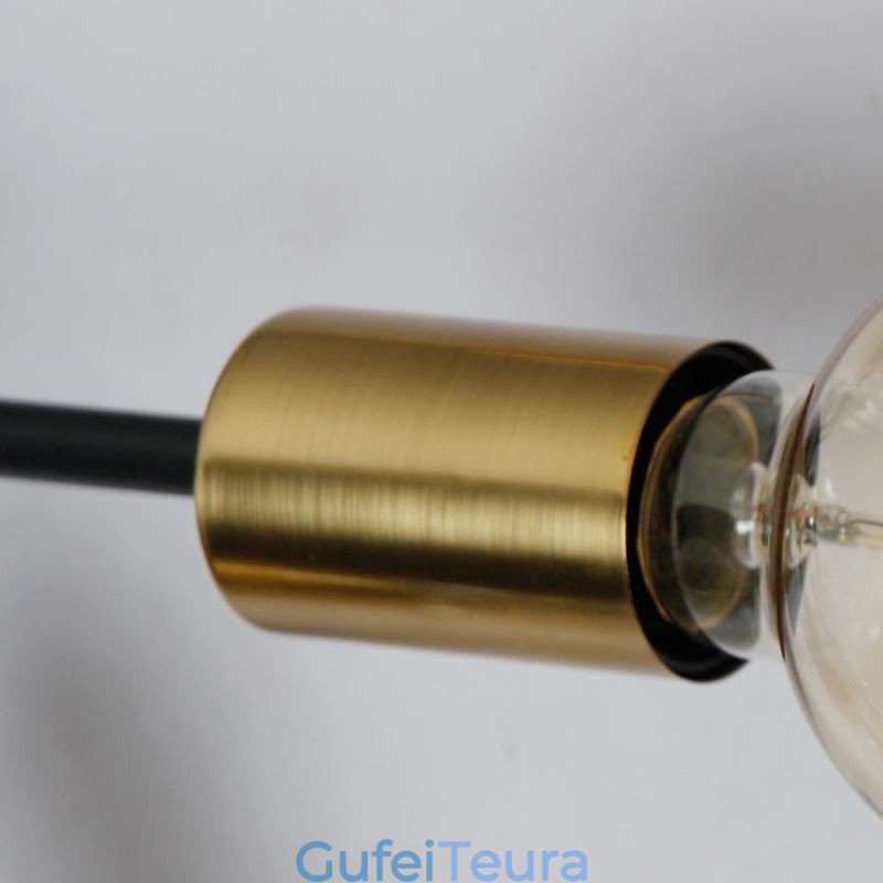 גוף תאורה מודרני תקרה נברשת וינטג' שחורה