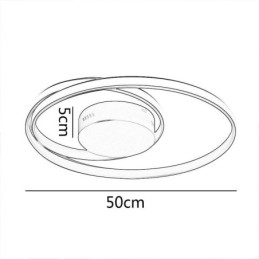 פנסי תקרה מודרניים מנורות עגולות כפולות