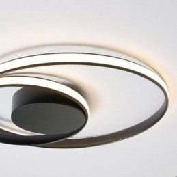 פנסי תקרה מודרניים מנורות עגולות כפולות