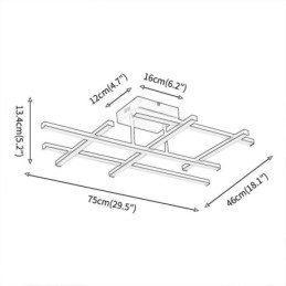 מנורת תקרת אלומיניום מנורת תקרה סומקת