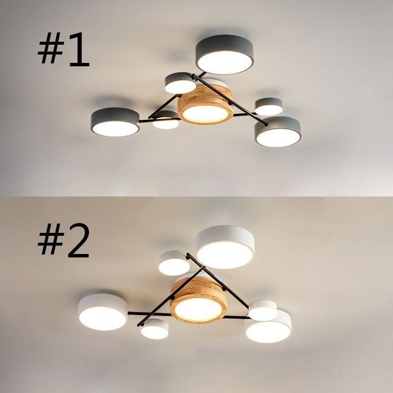 מנורת תקרה אקרילית בצורת מולקולרית מודרנית