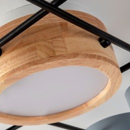 מנורת תקרה אקרילית בצורת מולקולרית מודרנית