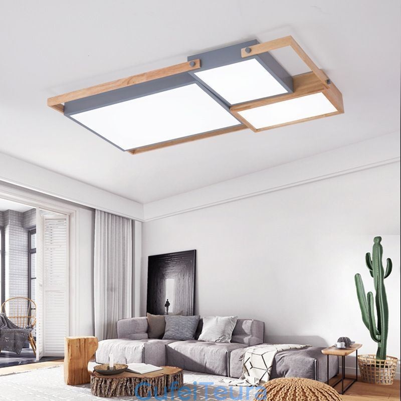 מנורת תקרה מלבנית שחבור אור תקרה מודרנית