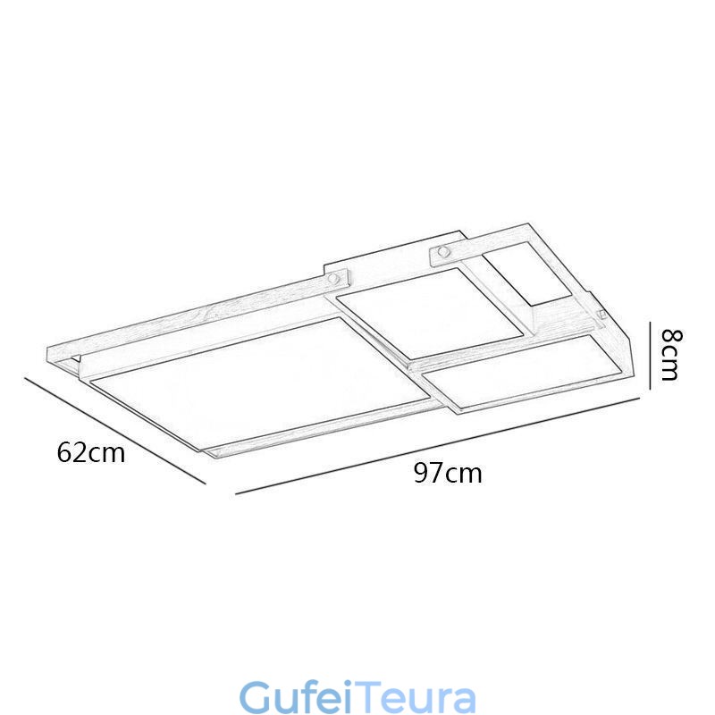 מנורת תקרה מלבנית שחבור אור תקרה מודרנית