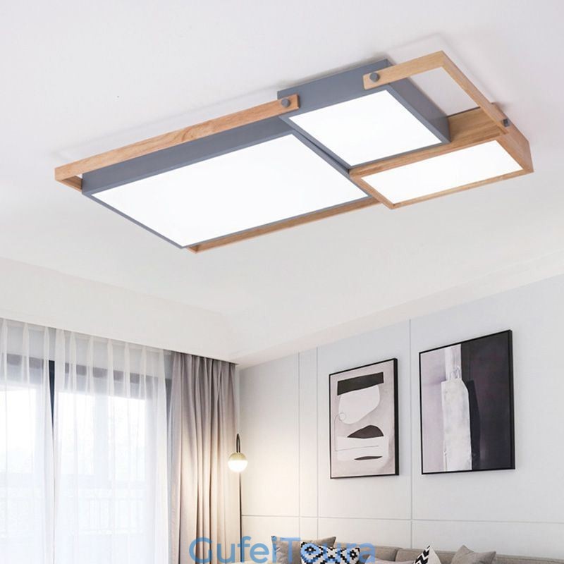 מנורת תקרה מלבנית שחבור אור תקרה מודרנית