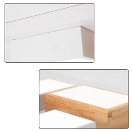 תקרה מודרנית מנורת תקרת עץ גיאומטרית