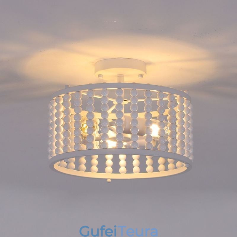 3 תאורת תקרת אור עץ חרוז תקרת מבואת מבואת Lampway