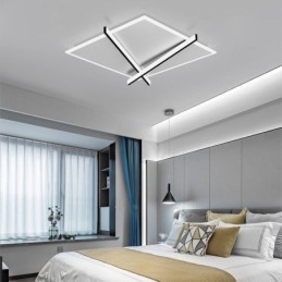 נורדי תקרה אור אמנות שעון עיצוב מנורת תקרה