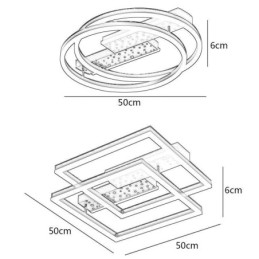 תאורת תקרה מודרנית גופי מנורות תקרה כוכבים