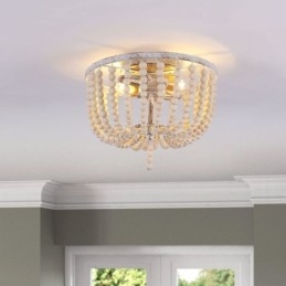 חווה עץ חרוזים פלאש הר Celling Light 3 גוף תאורה