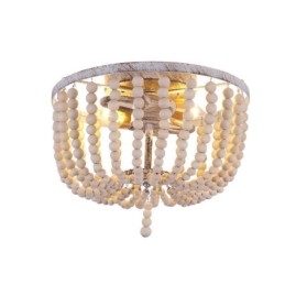 חווה עץ חרוזים פלאש הר Celling Light 3 גוף תאורה