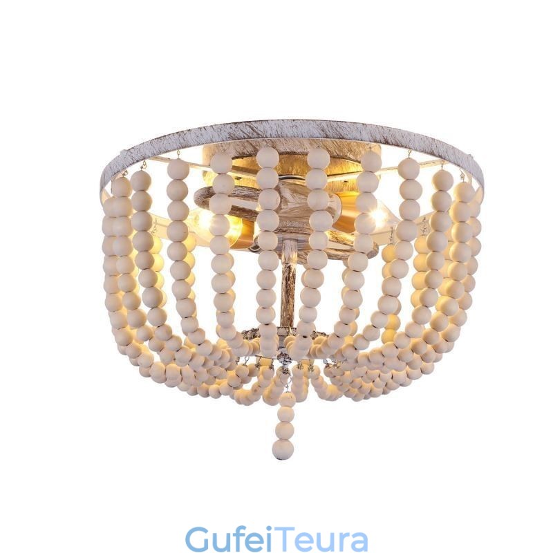 חווה עץ חרוזים פלאש הר Celling Light 3 גוף תאורה