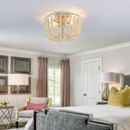חווה עץ חרוזים פלאש הר Celling Light 3 גוף תאורה