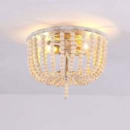 חווה עץ חרוזים פלאש הר Celling Light 3 גוף תאורה