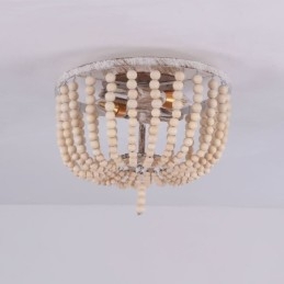 חווה עץ חרוזים פלאש הר Celling Light 3 גוף תאורה