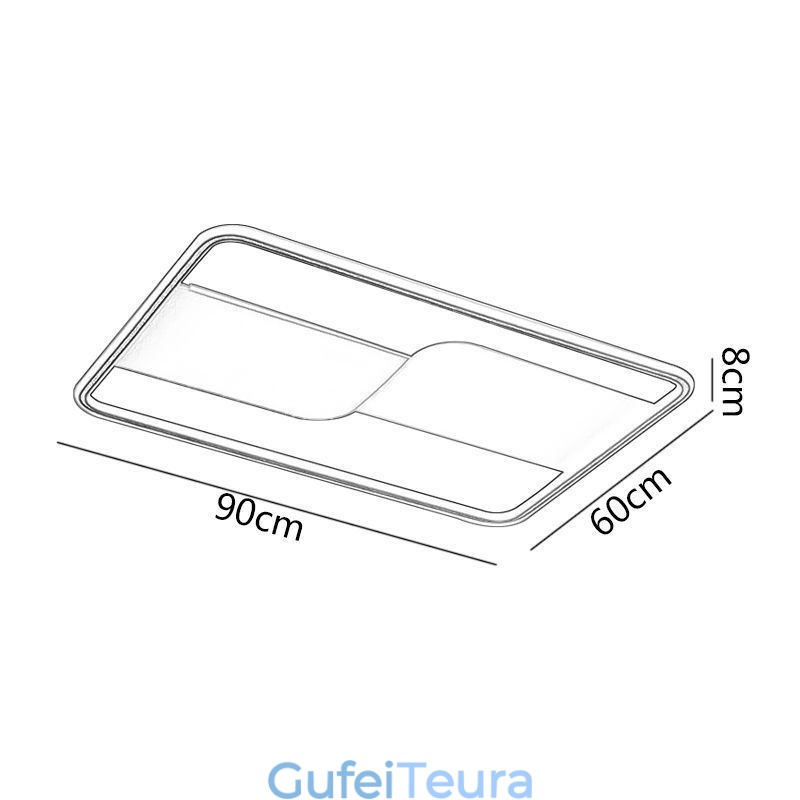גוף מנורות תקרה מודרניות מלבניות מנורות תקרה 90*60 ס"מ