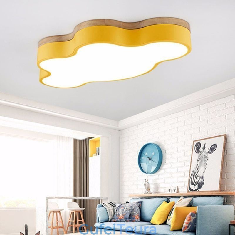 פלאש הר מודרני יצירתי אקריליק בצורת ענן אור תקרה ילדים