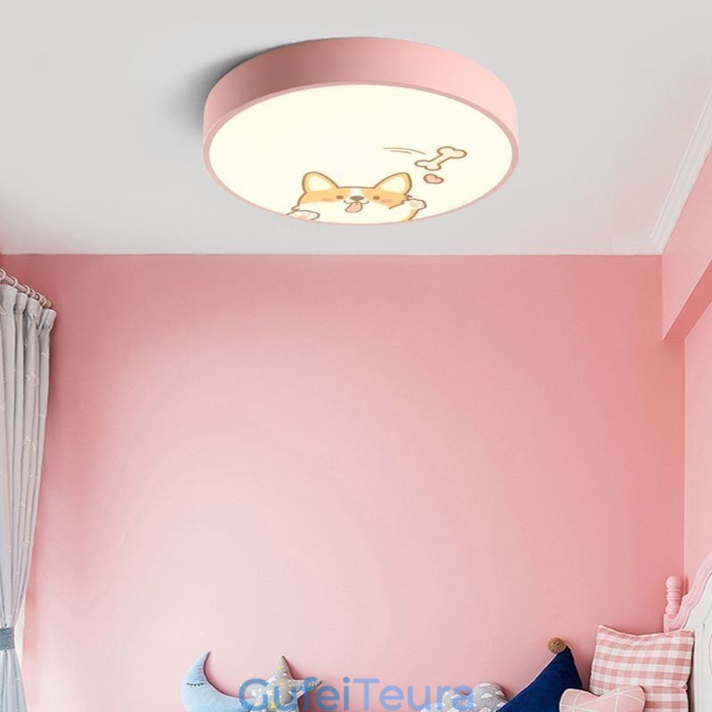 Animal Childrens Ceiling Light Cartoon מנורת תקרה