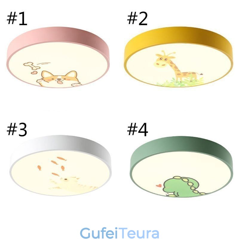 Animal Childrens Ceiling Light Cartoon מנורת תקרה