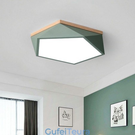 אור תקרה מודרני עיצוב צורת יהלום ניתן לעמעום מתקן אורות תקרה