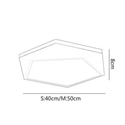 אור תקרה מודרני עיצוב צורת יהלום ניתן לעמעום מתקן אורות תקרה