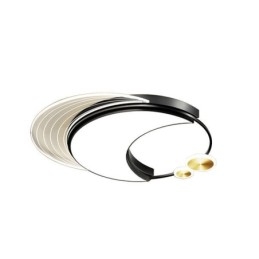 תאורת תקרה ניתנת לעמעום גופי תאורה מודרניים עם התקנה שטוחה בצורת ירח 36W