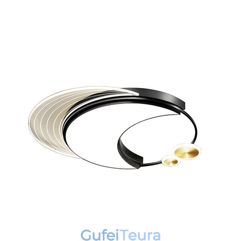 תאורת תקרה ניתנת לעמעום גופי תאורה מודרניים עם התקנה שטוחה בצורת ירח 36W