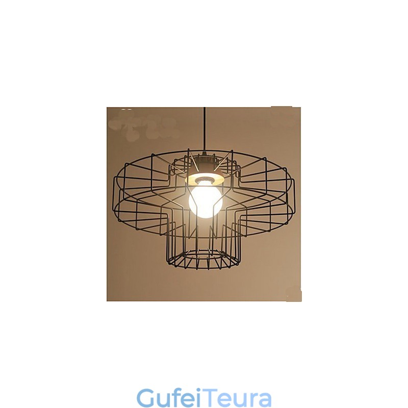 ראש יחיד נברשת ברזל נברשת רטרו רשת