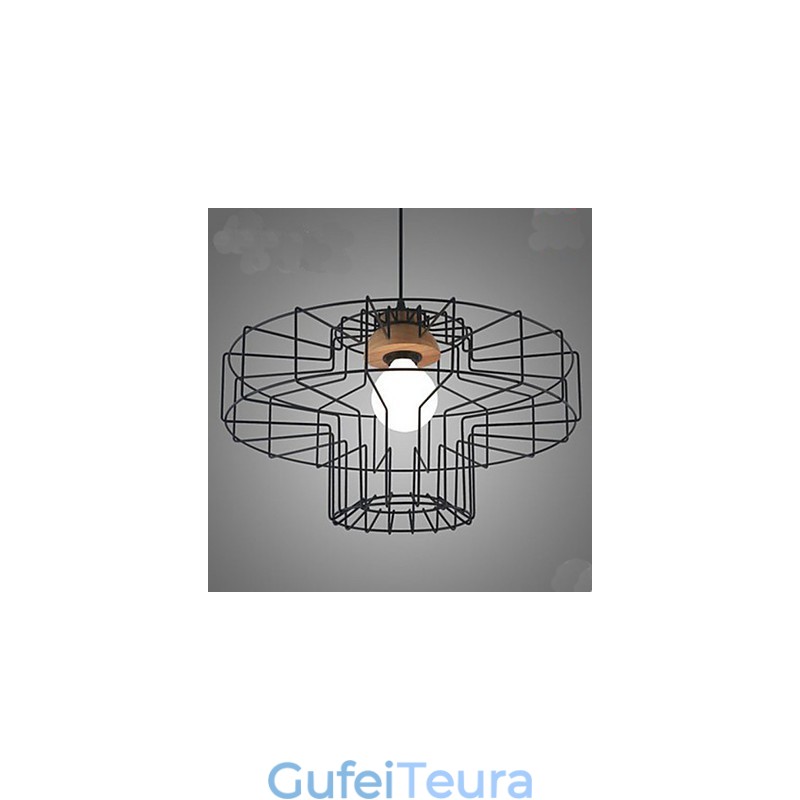 ראש יחיד נברשת ברזל נברשת רטרו רשת