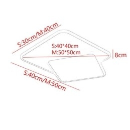 תאורת תקרה מרובעת כפולה