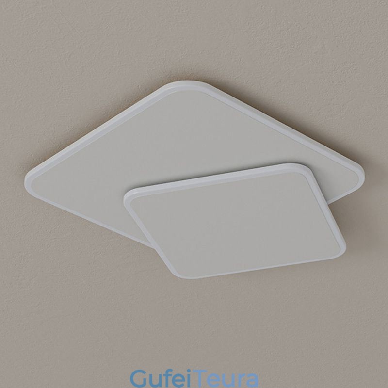 תאורת תקרה מרובעת כפולה