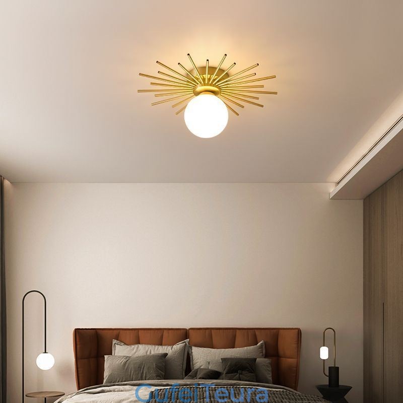 גוף תאורה תקרה מודרני 1 אור מנורת תקרה גלובוס