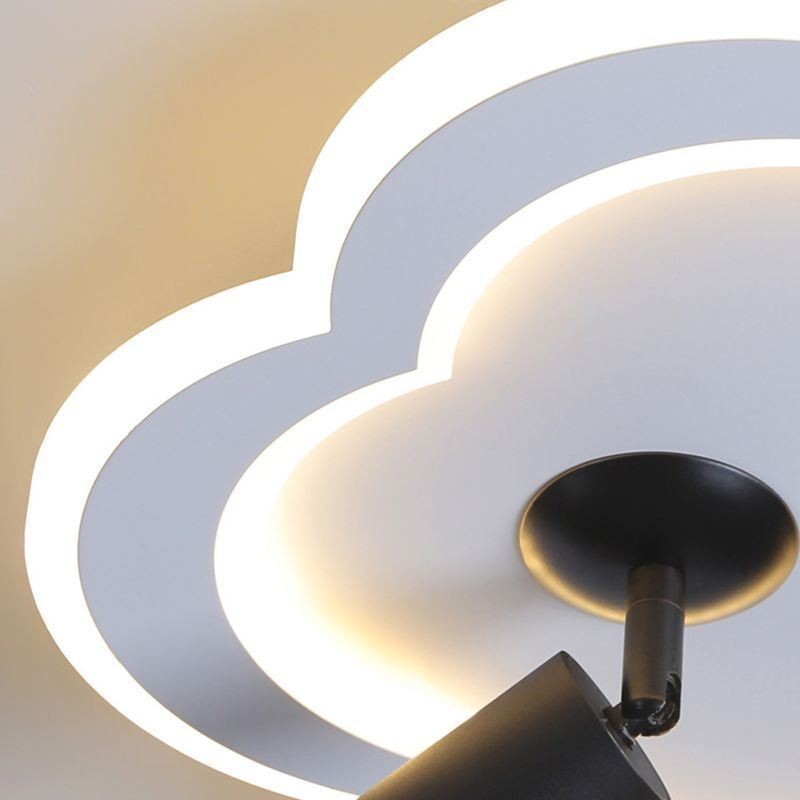 זרקור תאורה תקרה בצורת פרח אקריליק