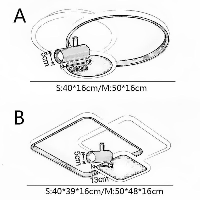 מנורת תקרה Creative Acrylic Flush Mount Spotlight