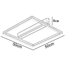 תאורת תקרה מרובעת אקרילית