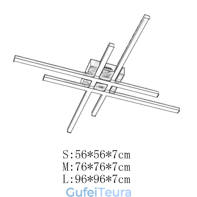 תאורת תקרה ליניארית בשטיפה תאורת אקרילית פשוטה