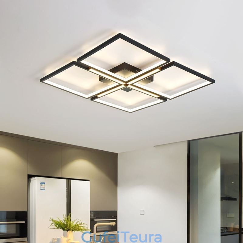 תאורת תקרה מרובעת מרובעת דקורטיבית אקרילית