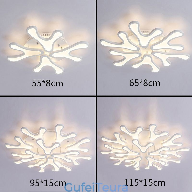אור תקרה אקרילי Antler Flush Mount