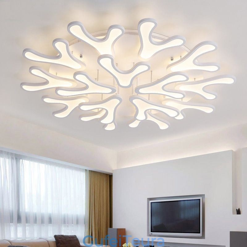 אור תקרה אקרילי Antler Flush Mount